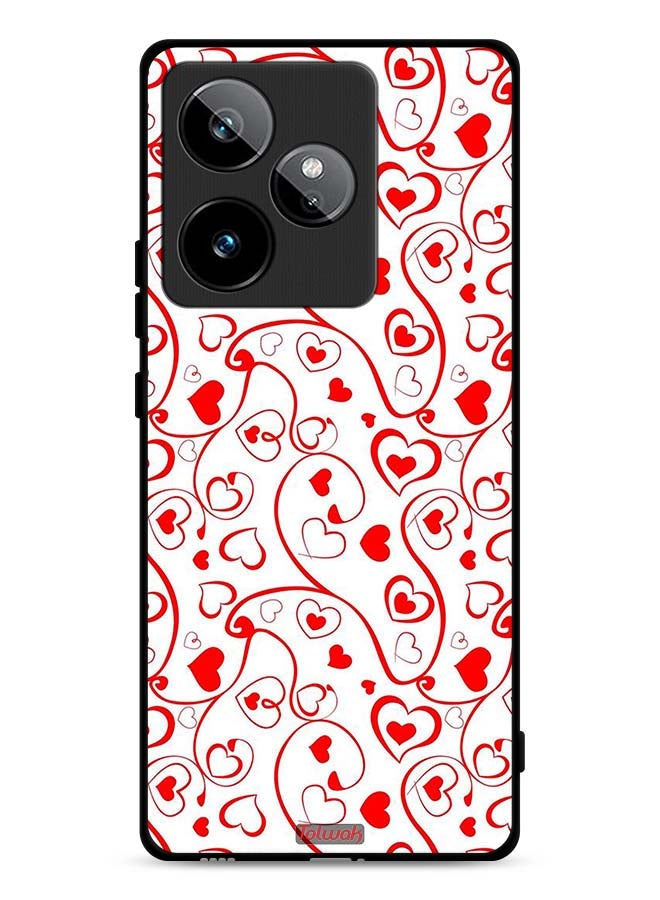 Tolwak Realme GT 7T 5G Protective Case Cover Hearts Pattern