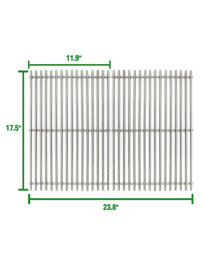 LOCVCDA 17.5" Stainless Steel 7639 Gas Grill Grates for Weber Spirit 300 Series, Spirit 700, Genesis Silver B/C, Genesis Silver B & C, Genesis Gold B & C, Genesis Platinum B & C, Genesis 1000-3500 - Image 2
