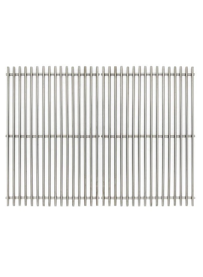 LOCVCDA 17.5" Stainless Steel 7639 Gas Grill Grates for Weber Spirit 300 Series, Spirit 700, Genesis Silver B/C, Genesis Silver B & C, Genesis Gold B & C, Genesis Platinum B & C, Genesis 1000-3500 - Image 1