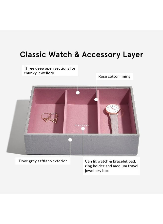 Stackers Stackers Grey Rose Classic Medium Jewellery Box Watch/Accessories Layer  - Image 3