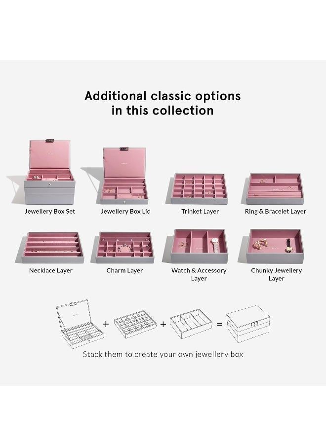 Stackers Stackers Grey Rose Classic Medium Jewellery Box Watch/Accessories Layer  - Image 4