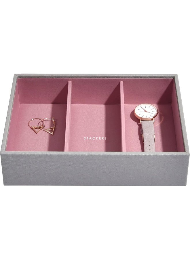 Stackers Stackers Grey Rose Classic Medium Jewellery Box Watch/Accessories Layer  - Image 1