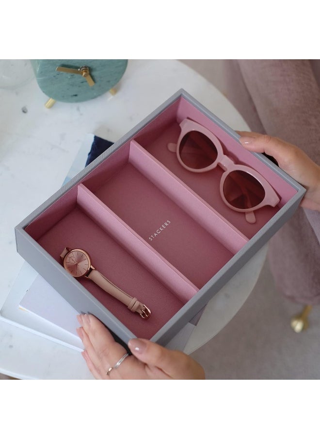 Stackers Stackers Grey Rose Classic Medium Jewellery Box Watch/Accessories Layer  - Image 2
