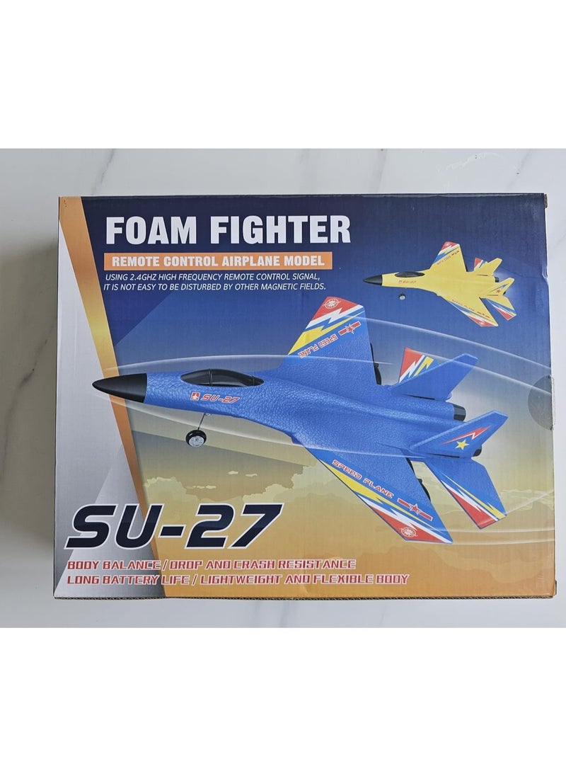 TOY GARDEN - SU-27 Aircraft Radio Controlled Fighter Plane – RC Toy for Kids, Boys & Girls, Battery Charger, Light Effects, Indoor & Outdoor Fun, Beginner-Friendly - Image 1