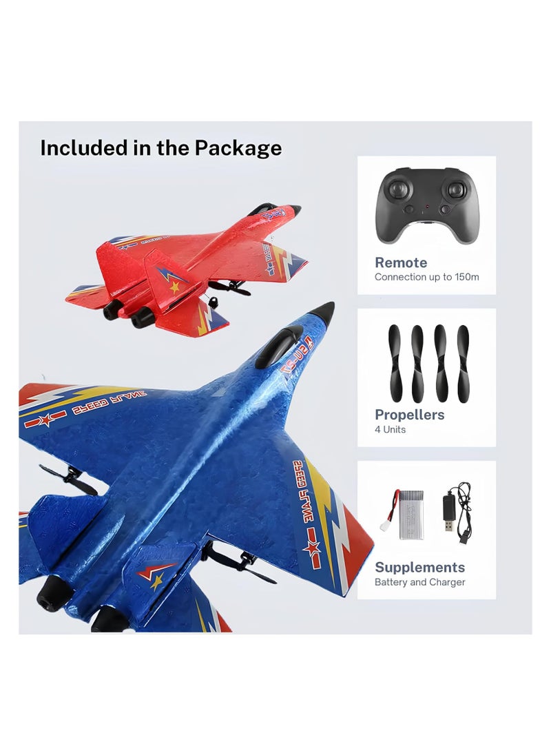 TOY GARDEN SU-27 Aircraft Radio Controlled Fighter Plane – RC Toy for Kids, Boys & Girls, Battery Charger, Light Effects, Indoor & Outdoor Fun, Beginner-Friendly  - Image 4