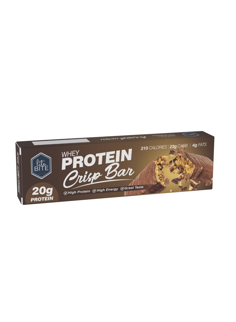 Lite Bite Crisp Whey Protein Bar 70g (20g Protein) 