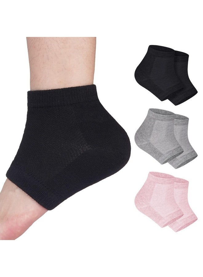 Zapsol Moisturizing Gel Socks Repair Cracked Heels Treatment, Dry Foot Skin Open Toe Silicone Sock for Spa, Day Night Care for Women (Multicolor) (Pack of 2) - Image 1
