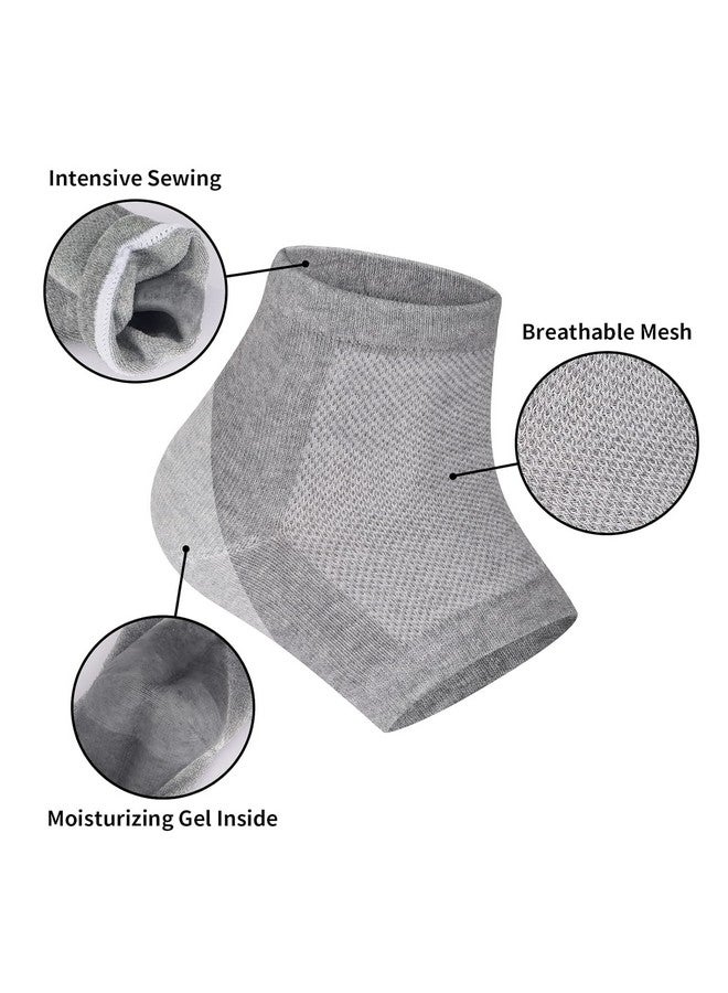 Zapsol Moisturizing Gel Socks Repair Cracked Heels Treatment, Dry Foot Skin Open Toe Silicone Sock for Spa, Day Night Care for Women (Multicolor) (Pack of 2) - Image 2