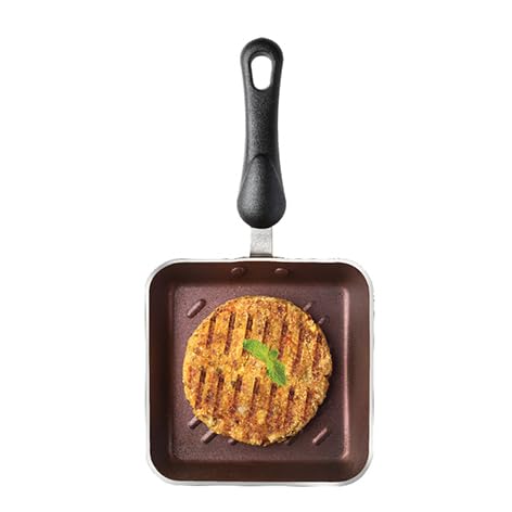 PREMIER NonStick Mini Grill Pan Mini Perfect for Sandwich Omelette Pancakes Durable NonStick Surface for Healthier Meals Compact Grill Pan - Image 3