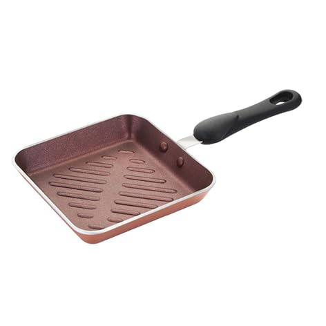 PREMIER NonStick Mini Grill Pan Mini Perfect for Sandwich Omelette Pancakes Durable NonStick Surface for Healthier Meals Compact Grill Pan - Image 1