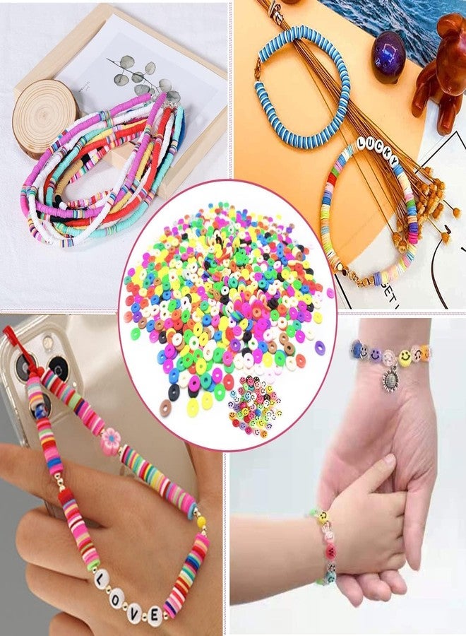 Eksha Beads for Children Crafts Children's Jewelry Making Kit, Disc Beads's for Jewelry Making, Bracelets Kit Beads Set for Bracelet, Necklace, Earring, Ring - Image 3