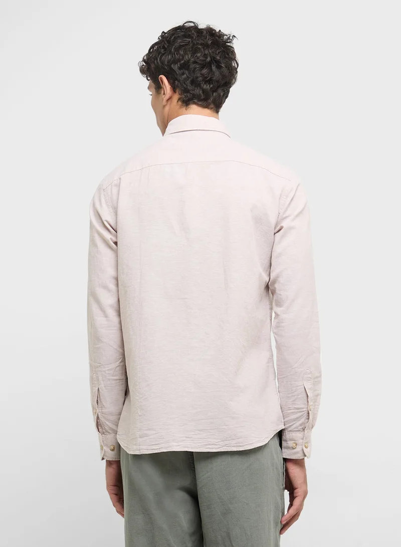 JJ Rebel solid Regular Fit Half Sleeve Shirt