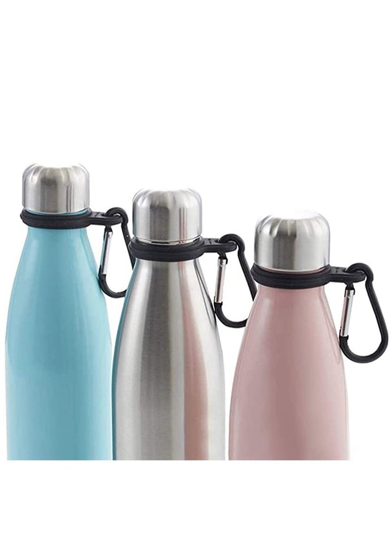 SYOSI Silicone Water Bottle Buckle, Portable Backpack Carabiner Outdoor Hanging Buckle Water Bottle Holder Clip for Camping Hiking Traveling Mountain Climbers(4pcs)  - Image 2