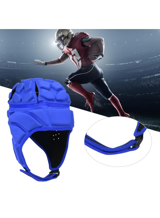 Professional Football Baseball Sports Helmet Rugby Goalie Roller Hat Head Guard ProtectorBlue M