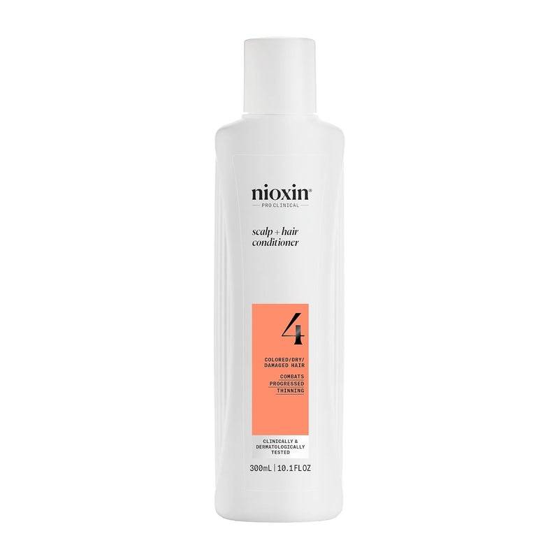 Nioxin System 4 Scalp + Hair Thickening Conditioner For Colored, Dry, & Damaged Hair with Progressed Thinning Maintain Vibrant Color Nourish & Boost Hair Density with Niacinamide & Biotin