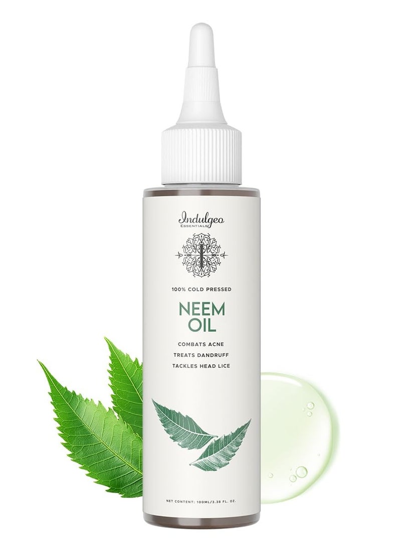 Indulgeo ESSENTIALS Indulgeo Essentials Pure Herbal Neem Oil For Hair and Skin 100Ml  - Image 1