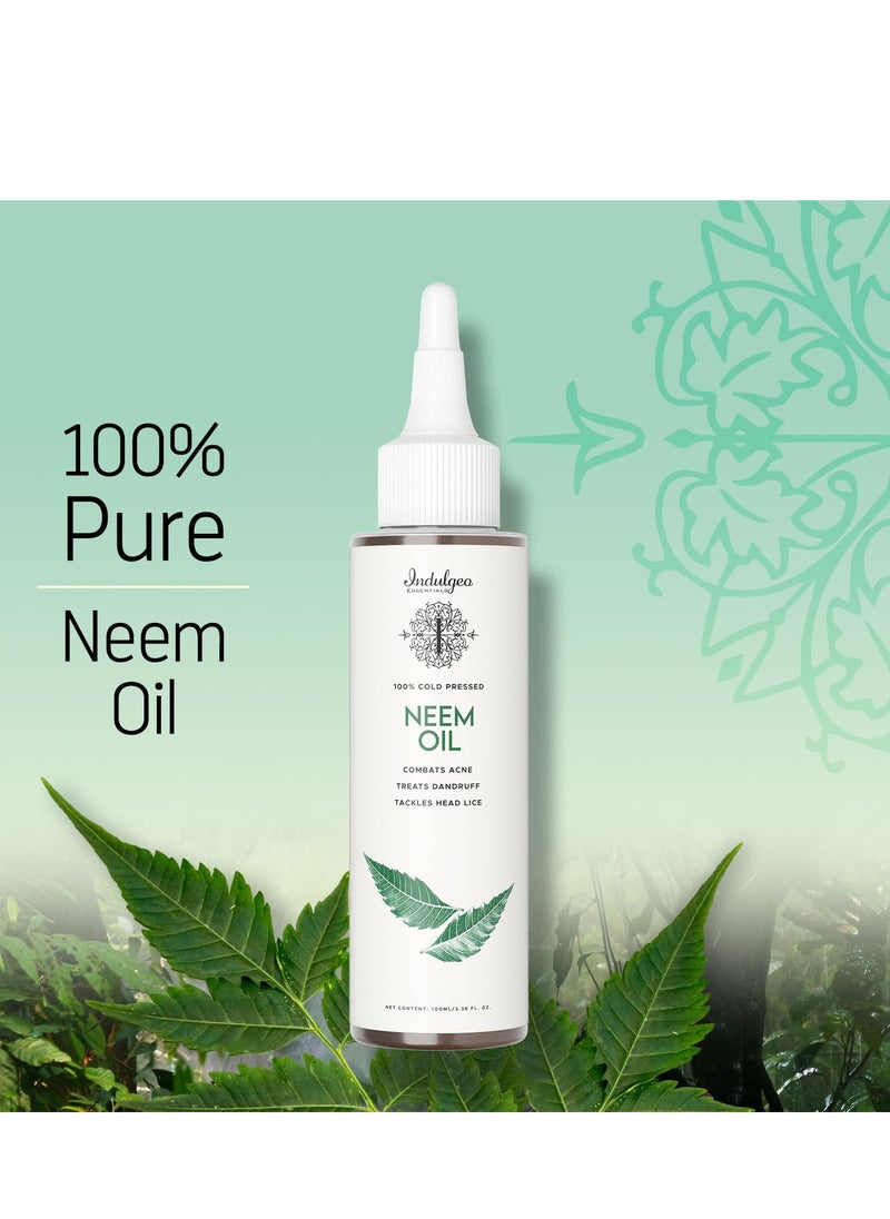 Indulgeo ESSENTIALS Indulgeo Essentials Pure Herbal Neem Oil For Hair and Skin 100Ml  - Image 2