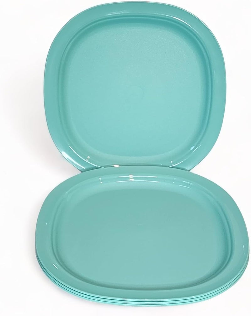 Tupperware Microwave Reheatable Luncheon Plates 95 Set of 4 in Mint Green - Image 2