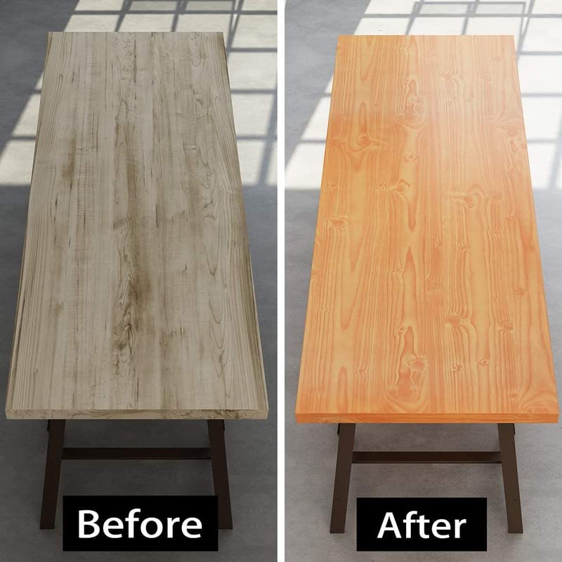 GK Trading Starlite Self Adhesive Wood Grain Wallpaper Waterproof Old Furniture Vinyl Stickers Wooden Door Wardrobe Desktop PVC Wall Papers (2x6 Feet) - Image 2