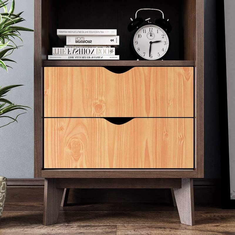 GK Trading Starlite Self Adhesive Wood Grain Wallpaper Waterproof Old Furniture Vinyl Stickers Wooden Door Wardrobe Desktop PVC Wall Papers (2x6 Feet) - Image 3