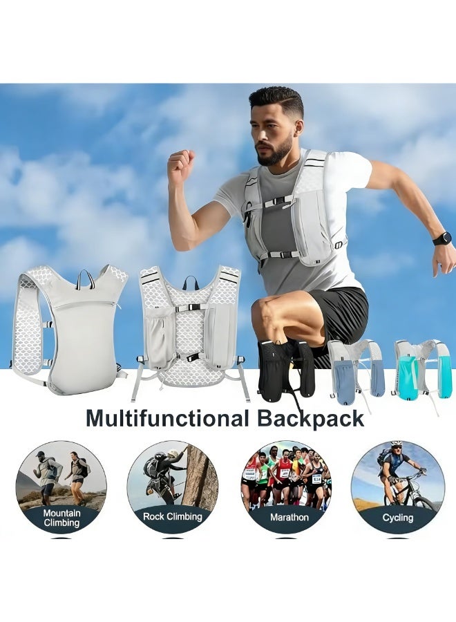 NAKODU Running Vest Hydration Backpack, Leak-Proof Water Bladder Lightweight Pack for Marathon, Trail Running, Cycling, Hiking & Mountaineering | Unisex for Men Women - Image 2