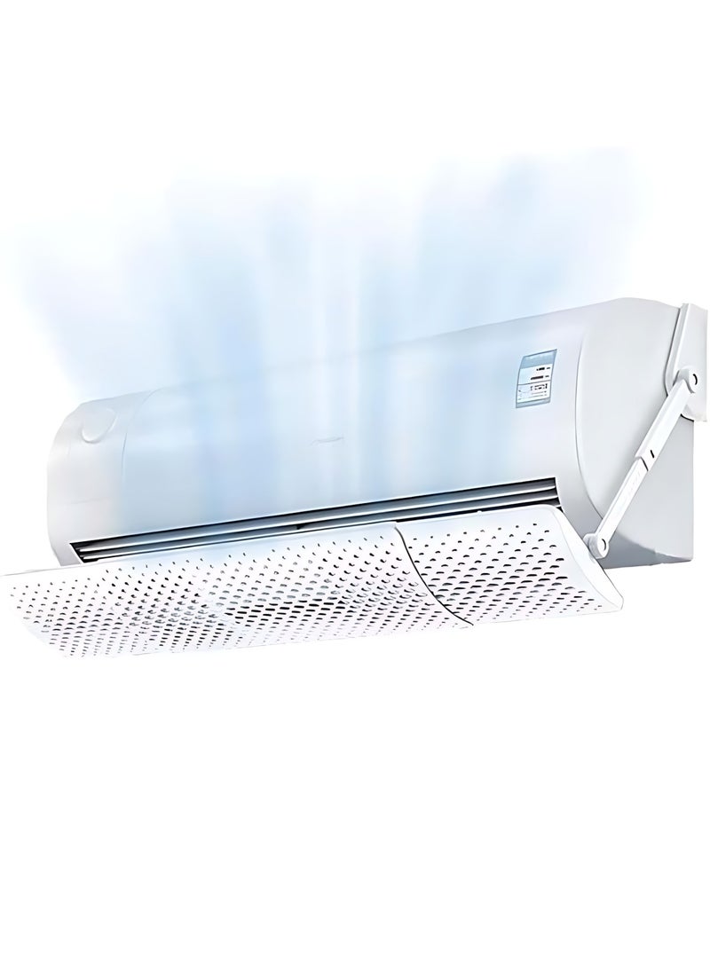 دوركو حاجز المكيف موزع مكيف موزع هواء مكيف سبليت، مصد هواء مكيف، موجه هواء مكيف سبليت قابل للتعديل للمنزل (74-106 سم غطاء مكيف) - Image 1