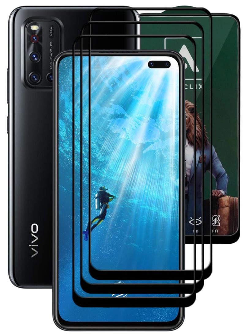 ACLIX 3 Pieces Antistatic ESD Dustproof Premium Quality High Definition Tempered Glass Screen Protector Designed For vivo V19 - Image 1