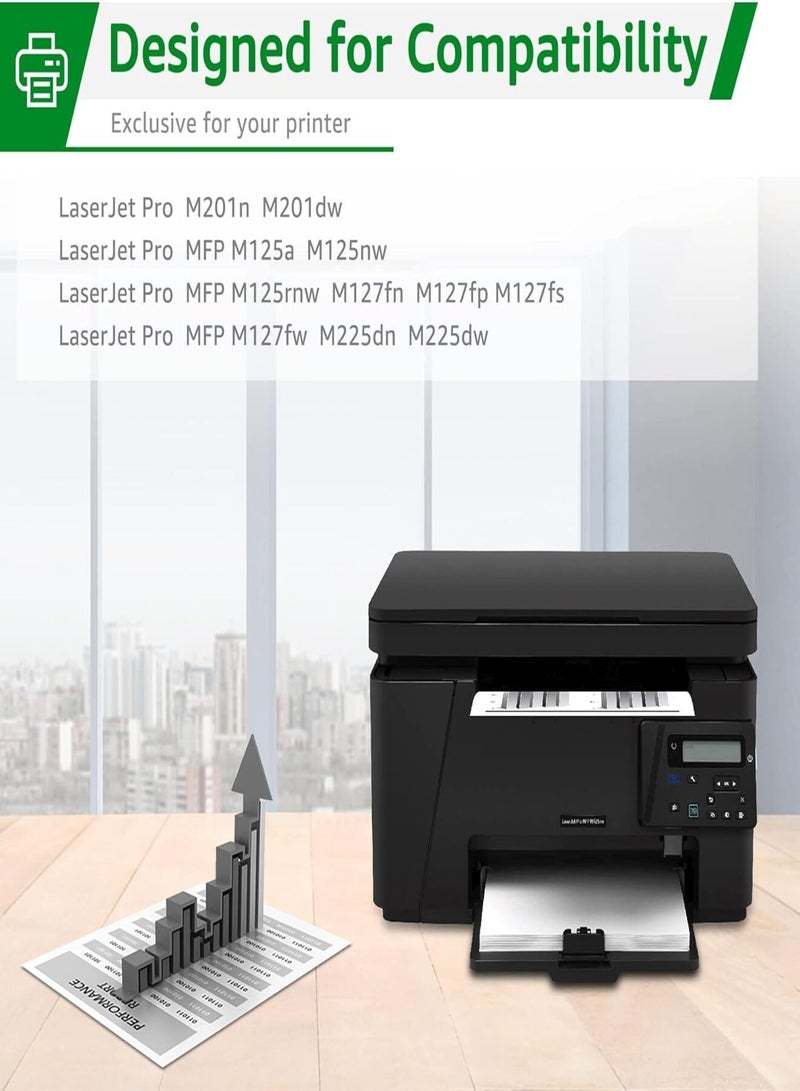 83A CF283A 1-Pack Black Toner Cartridge compatible with r HP M125nw M127fn M127fw M225dn M225dw M225rdn M201dw M201n - Image 2