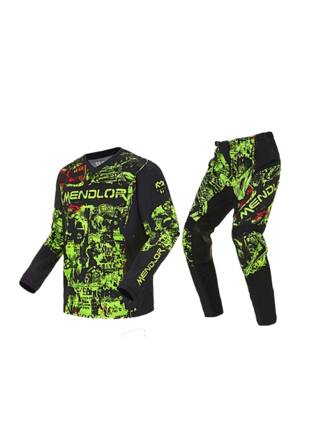 mendlor Off-road Cycling Suit Couple Racing Suit Mountain Outdoor Compeion Sweat-absorbent And Breathable