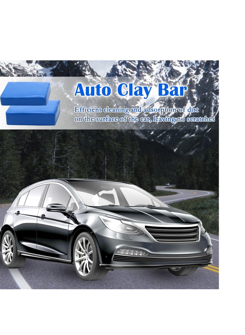 SYOSI Car Detailing Clay Bar Magic Clay Bar, Auto Clay Bar Cleaner, 8 PCS 100g Magic Clay Bars, 20 Pcs Clay Bar Lubricant Tablets, 1 Pcs Spary Bag, Auto Wash Bar Washing Adsorption Capacity - Image 4