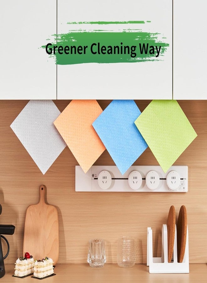 JRM Magic Sponge Wipes for Kitchen Cleaning Biodegradable PVA Absorbent Wipes for Cars, Windows, Floors & More Multipurpose Reusable Cleaning Sponge in Mixed Colors (Pack of 5 Wipes, 15 X 15 CM) - Image 4