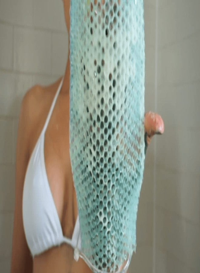 Supracor Stimulite Dual-Sided Bath Mitt - Lavender side (softer texture) Green side (firmer texture) - Image 4