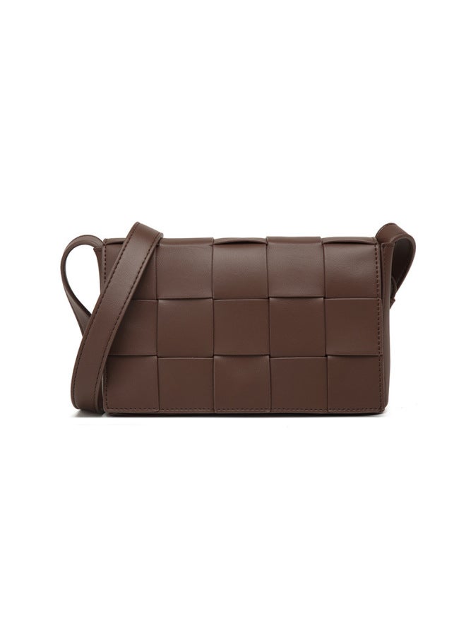 2024 New Niche Woven Men's Simple Five-square Small Square Bag Fashionable All-match High-end Shoulder Crossbody Bag For Women