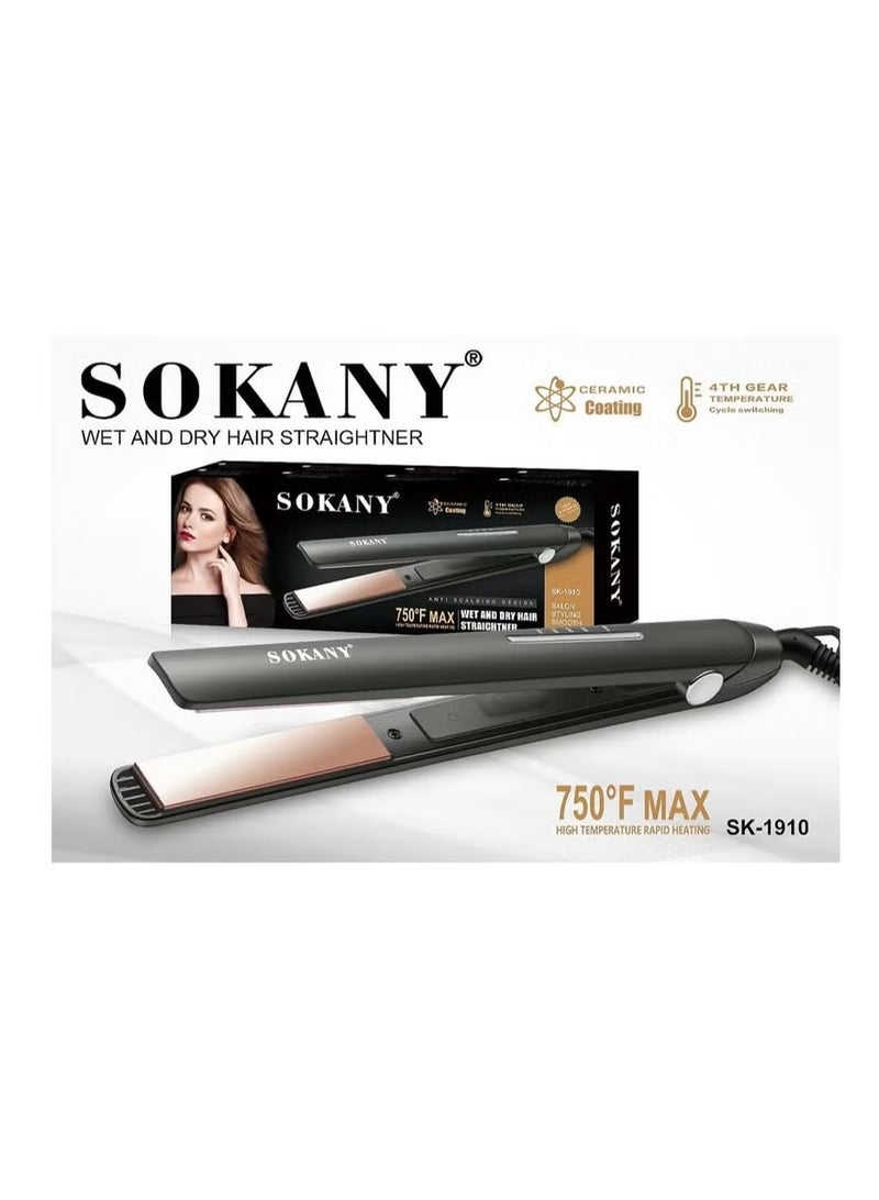 sokany SK-1910 Professional Hair Straightener - Image 1