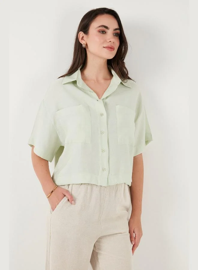 Lela Lela Regular Fit Pocket Detailed Short Sleeve Shirt Women's SHIRT 6778568