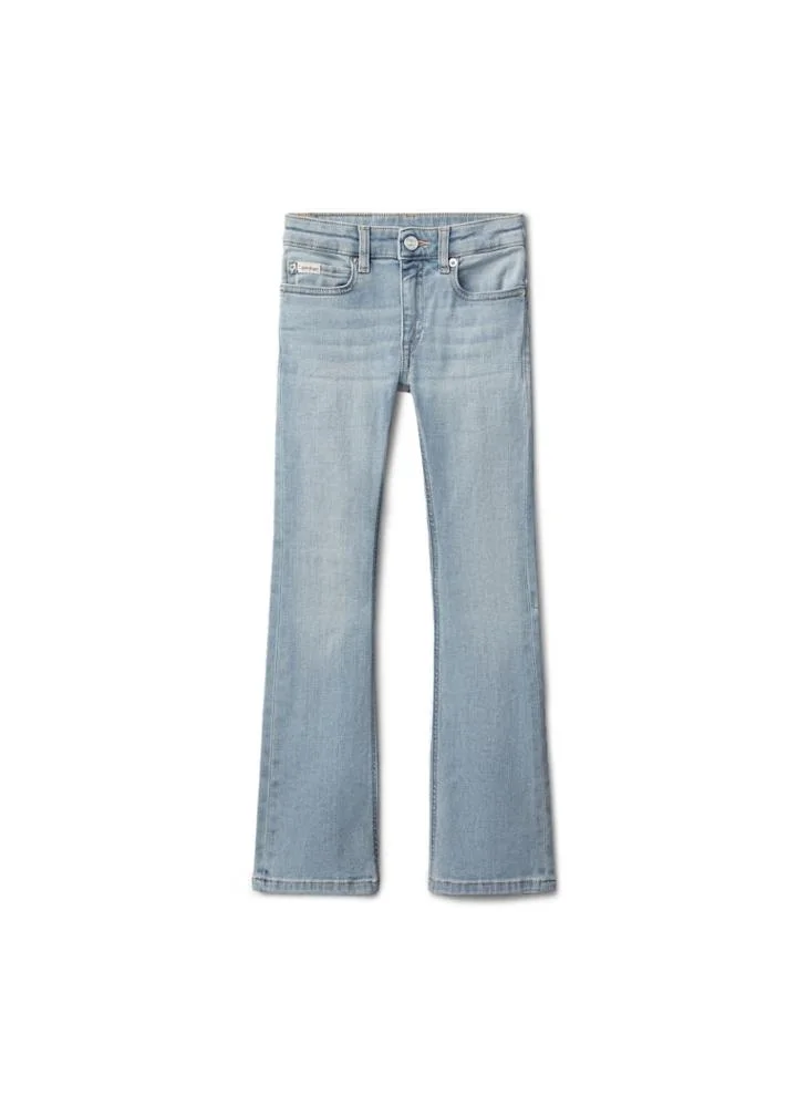 Calvin Klein Jeans  Youth Andrew Blue Wash Classic Denim Jeans for Women | Best Price UAE