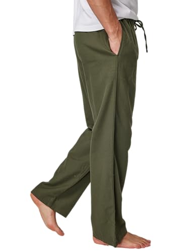CYZ Men's 100% Cotton Super Soft Flannel Plaid Pajama Pants,F23008,Small - Image 3
