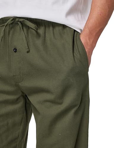 CYZ Men's 100% Cotton Super Soft Flannel Plaid Pajama Pants,F23008,Small - Image 5