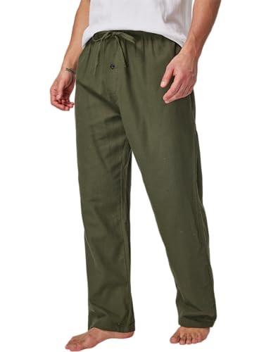 CYZ Men's 100% Cotton Super Soft Flannel Plaid Pajama Pants,F23008,Small - Image 2