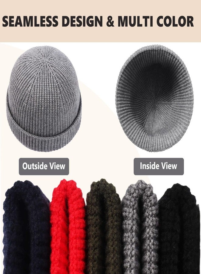 هيموسويس قبعات صوفية قصيرة رفيعة للرجال من هيموسويس، قبعات صوفية سوداء للرجال والنساء - Image 4