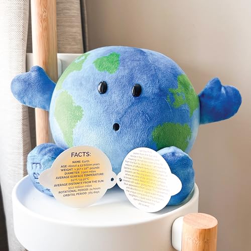Celestial Buddies Little Earth Buddy | 10" Soft Stuffed Plush, Fun Planet Facts Tag for Kids – STEM Learning Educational Gift, Classroom & Homeschool Science Space Astronomy | 0+ - Image 3