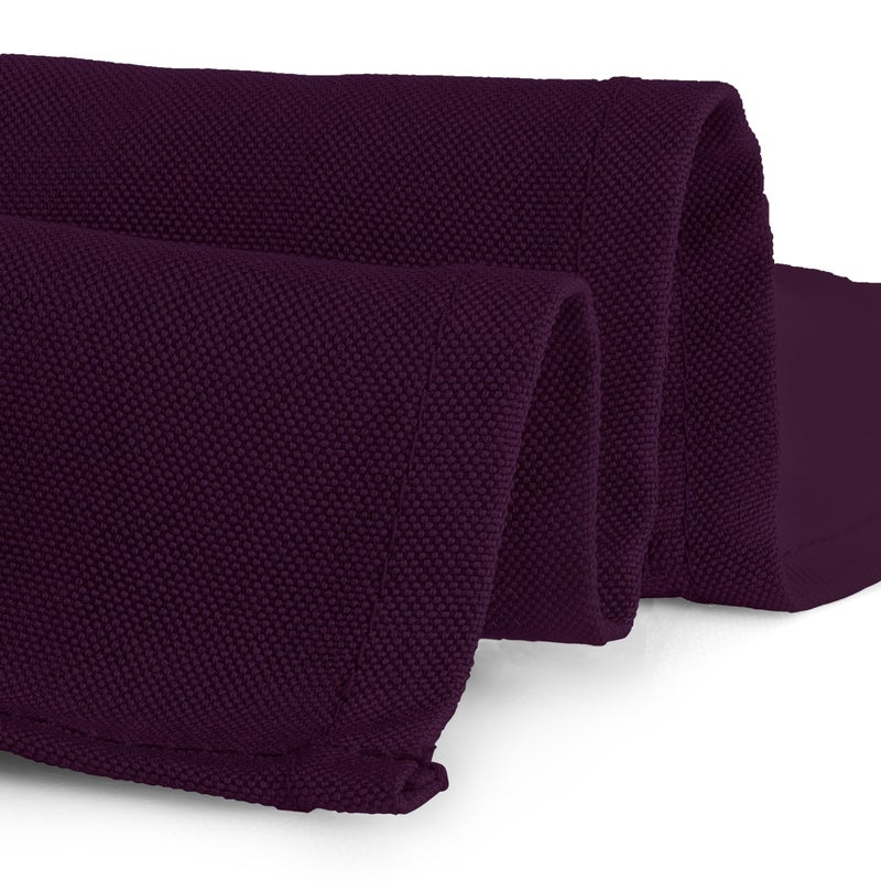 Gee Di Moda Square Tablecloth - 52 x 52 Inch Eggplant Table Cloth for Small Square or Round Tables - Heavy Duty Washable Fabric - for Buffet Table  Holiday Party  Dinner  Wedding & Baby Shower - Image 3