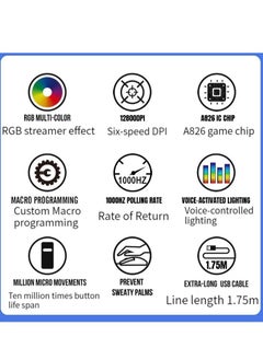 M MIAOYAN M MIAOYAN G6 mechanical mouse macro programming work mouse RGB colorful luminous desktop laptop gaming mouse  - Image 4