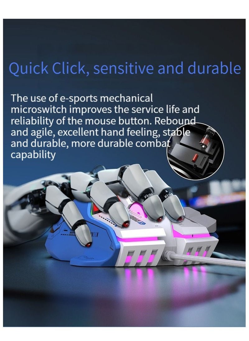 M MIAOYAN - M MIAOYAN G6 mechanical mouse macro programming work mouse RGB colorful luminous desktop laptop gaming mouse - Image 1