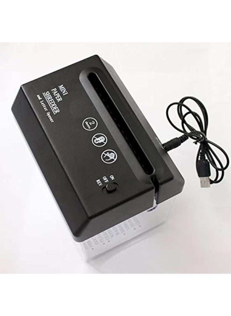 Mini USB Paper Shredder For A6 Paper Strip Cut - Image 3