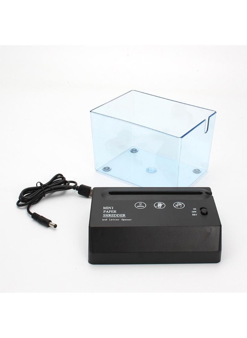 Mini USB Paper Shredder For A6 Paper Strip Cut - Image 2