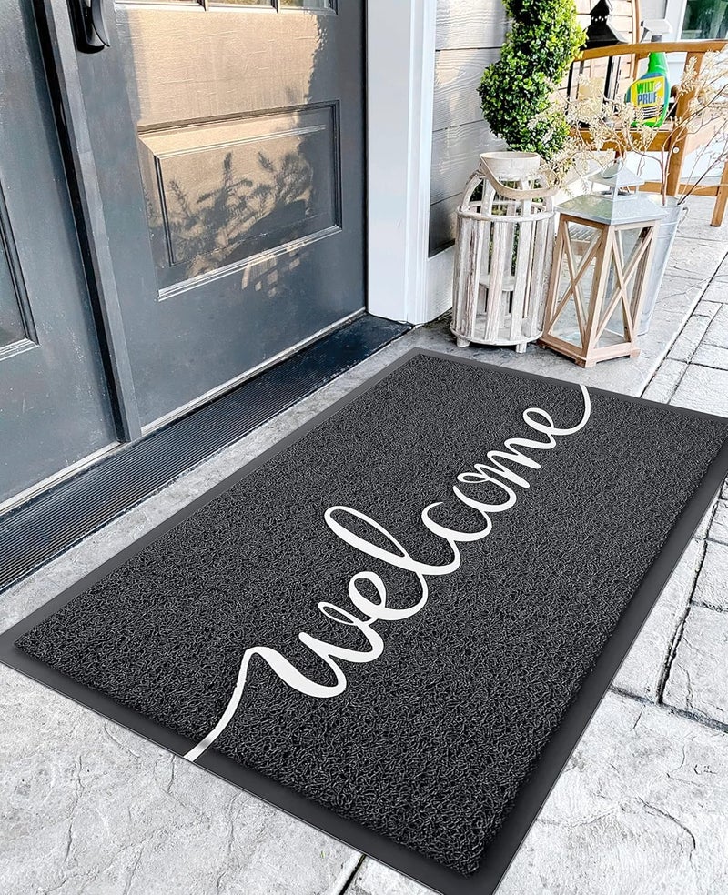 EARTHALL حصائر ترحيب مضحكة EARTHALL خارجية/داخلية 48"x32"، حصيرة باب أمامية مدخل خارجي، حصائر داخلية وخارجية لمدخل المنزل، حصيرة مضحكة خارجية/داخلية، ديكور شرفة أمامية للمزرعة - Image 1