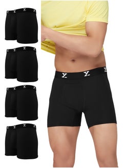 XYXX Pack of 5 men's IntelliSoft Modal Boxer Briefs  - Image 1