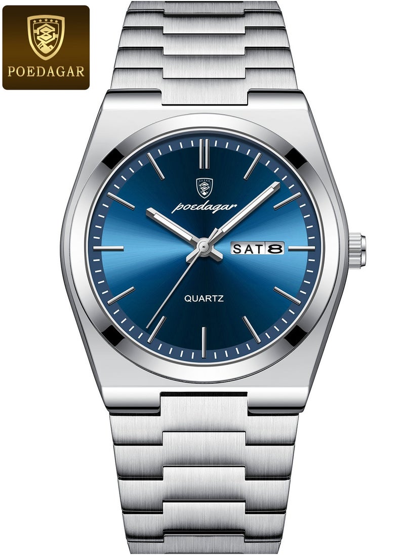 POEDAGAR Man Watch , Waterproof Luminous Men's Watch Quartz-40.5mm  - Image 1