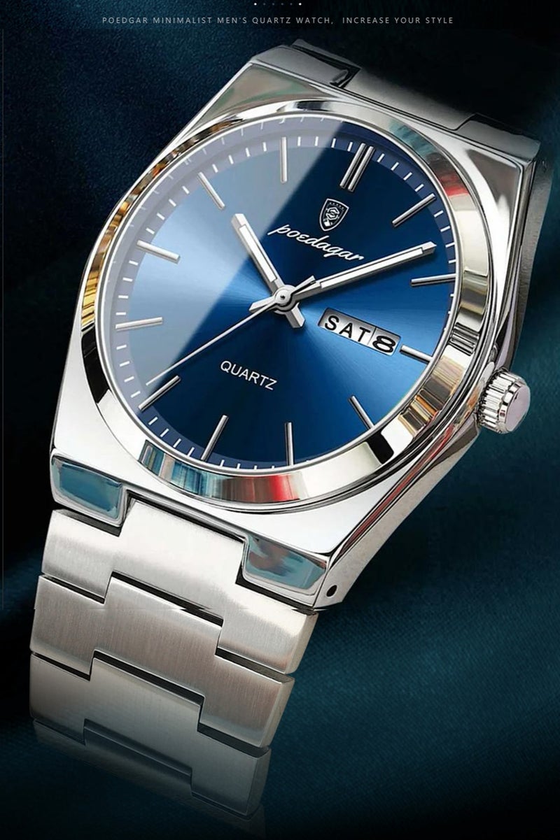 POEDAGAR Man Watch ,Watches for Men , Waterproof Luminous Men's Watch Quartz-40.5mm - Image 2